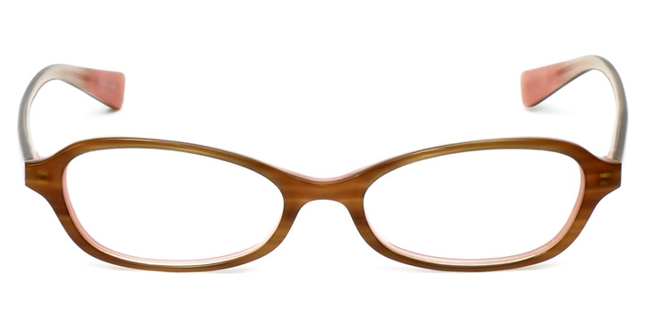 Oliver Peoples Designer Eyeglasses Ninette OTPI in Brown Stripe 48mm :: Custom Left & Right Lens