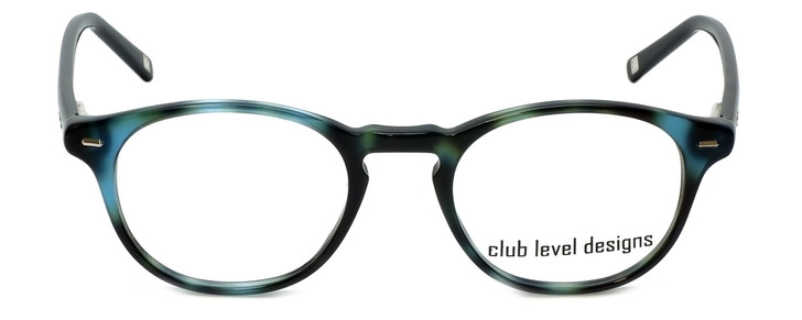 Silver Dollar Designer Eyeglasses CLD-9143 in Aqua Tortoise 48mm :: Custom Left & Right Lens