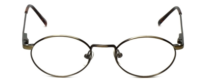 Flex Collection Designer Eyeglasses FL-53 in Ant-Gold 43mm :: Custom Left & Right Lens