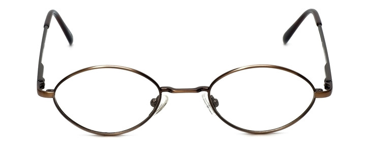 Flex Collection Designer Eyeglasses FL-65 in Ant-Brown 44mm :: Custom Left & Right Lens