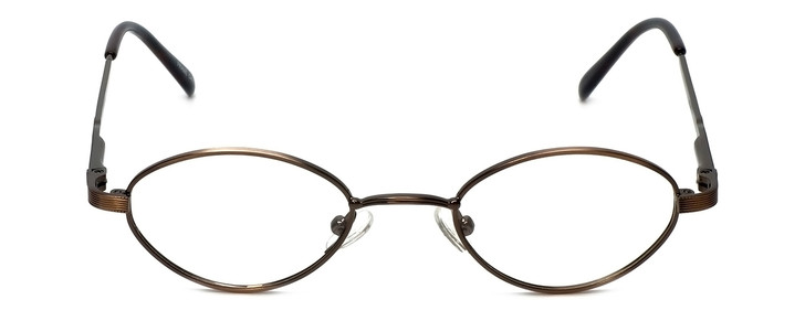 Flex Collection Designer Eyeglasses FL-66 in Ant-Brown 44mm :: Custom Left & Right Lens
