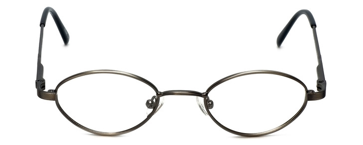 Flex Collection Designer Eyeglasses FL-66 in Ant-Pewter 44mm :: Custom Left & Right Lens