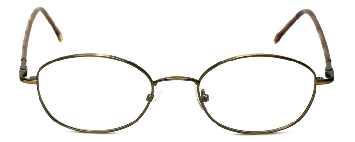 FlexPlus Collection Designer Eyeglasses Model 82 in Ant-Gold 50mm :: Custom Left & Right Lens