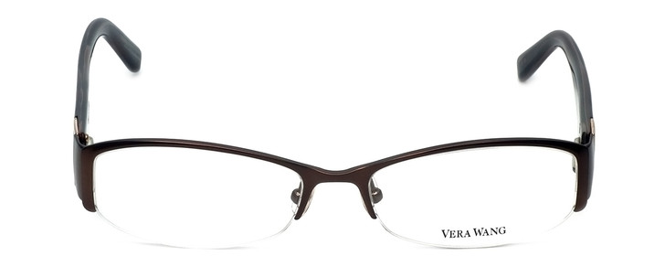 Vera Wang Designer Eyeglasses V056 in Brown 53mm :: Custom Left & Right Lens