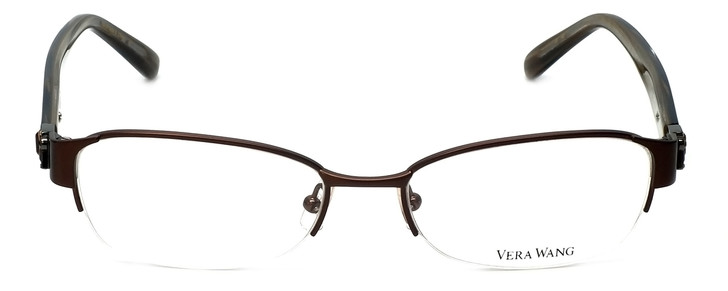 Vera Wang Designer Eyeglasses V078 in Brown 52mm :: Custom Left & Right Lens