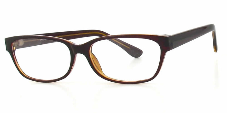 Calabria Soho 1009 Black Brown Designer Eyeglasses :: Rx Single Vision