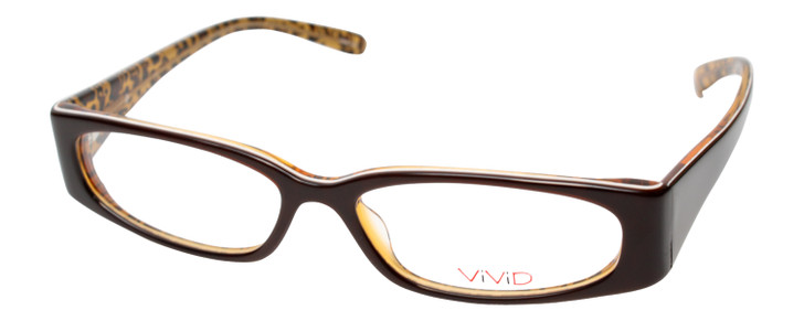 Calabria Viv 737 Black Leopard Designer Eyeglasses :: Rx Single Vision