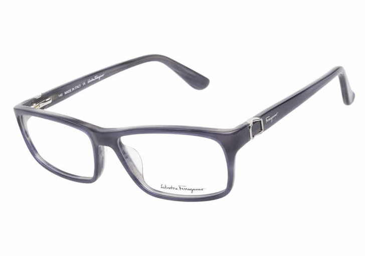 Salvatore Ferragamo Designer Eyeglass Collection SF2608 in Blue Horn :: Rx Single Vision