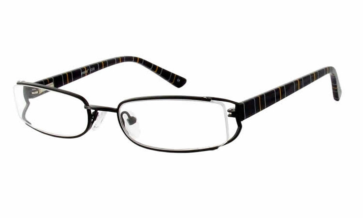 Seventeen Designer Eyeglasses 5308 in Black :: Rx Single Vision