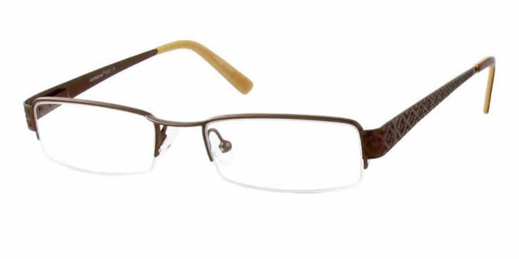 Seventeen Designer Eyeglasses 5357 in Brown :: Rx Single Vision