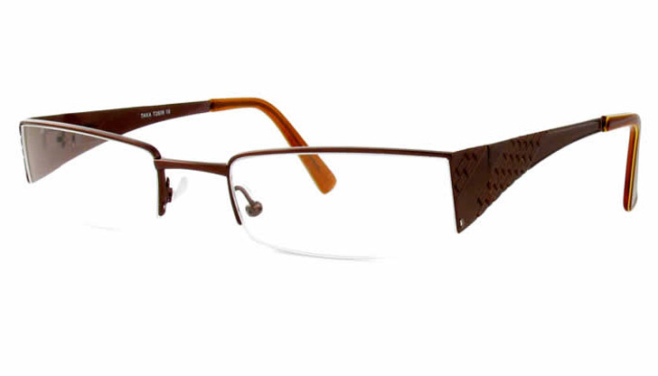 Taka Designer Eyeglasses 2606 in Brown :: Rx Single Vision