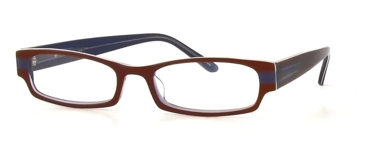 Calabria Viv 901 Cocoa-Blue Designer Eyeglasses :: Rx Single Vision