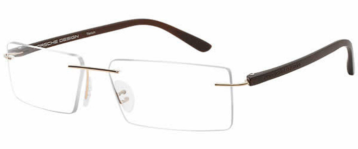 Porsche Designer Eyeglasses 8205 in Gold Brown :: Rx Single Vision
