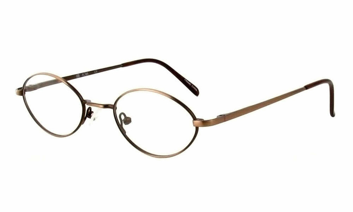 Calabria FL-57 Gold-Amber 44 mm Eyeglasses :: Rx Single Vision