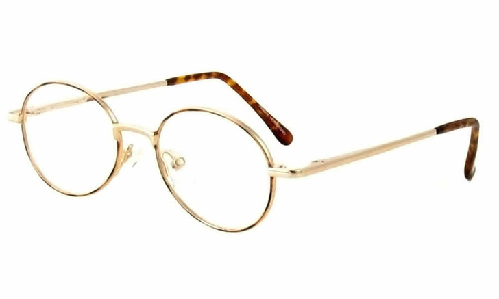 Calabria MetaFlex L Gold-Demi 38 mm Eyeglasses :: Rx Single Vision