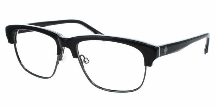 Spy+ Rx Designer Eyeglasses Dexter in Black & Smoke :: Rx Single Vision