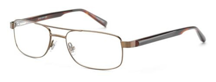 Jones New York Designer Eyeglasses J335 Matte-Brown :: Rx Single Vision