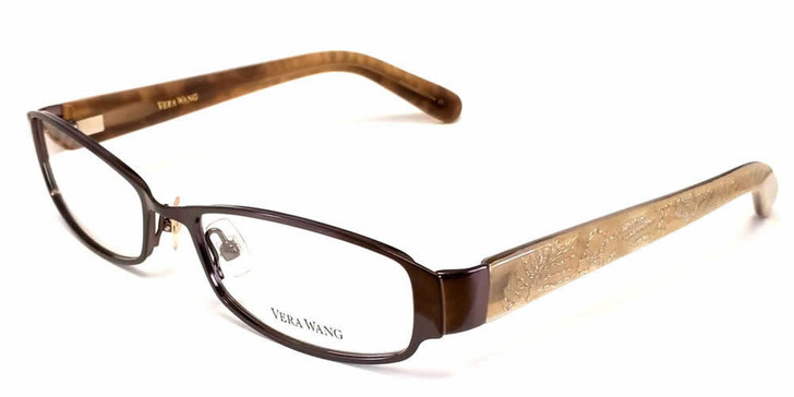 Vera Wang Designer Eyeglasses V043 in Brown :: Rx Single Vision