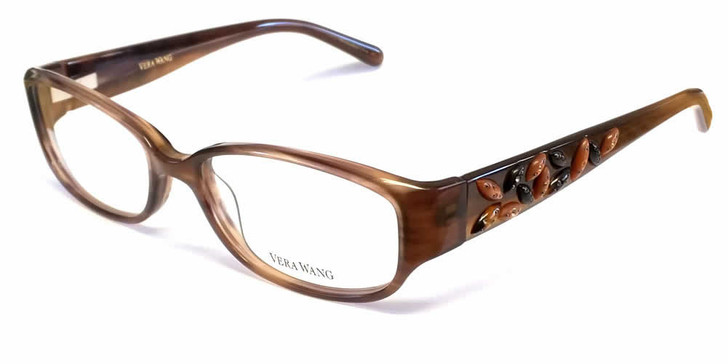 Vera Wang Designer Eyeglasses V088 in Brown :: Rx Single Vision
