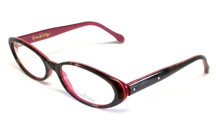 Lilly Pulitzer Designer Eyeglasses Lynne in Tortoise Pink :: Rx Single Vision