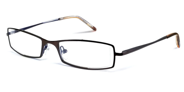 Calabria Viv 418 Designer Eyeglasses in Brown-Blue :: Rx Single Vision