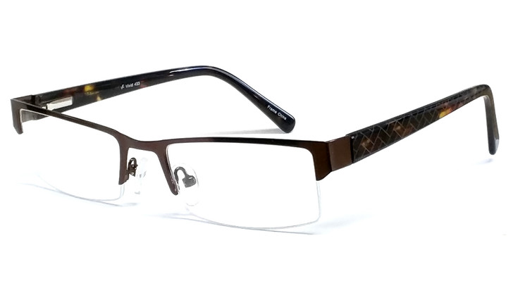Calabria Viv 433 Designer Eyeglasses in Brown :: Rx Single Vision