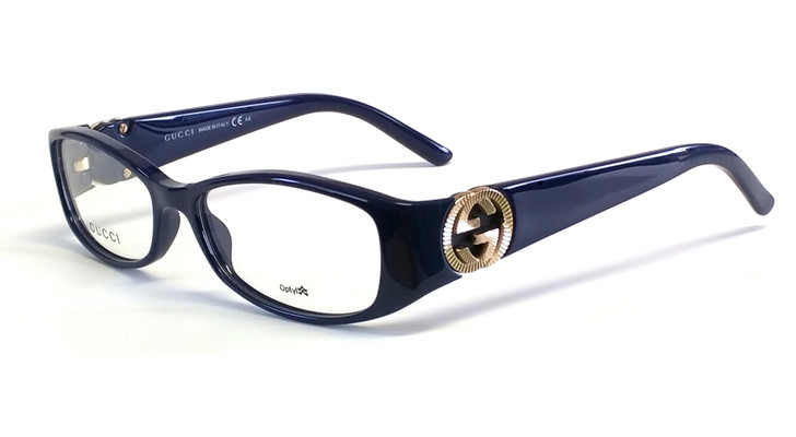 Gucci Designer Eyeglasses 3186 in Navy :: Rx Single Vision