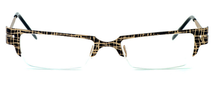 Harry Lary's French Optical Eyewear Scotchy in Gold & Black (506) :: Rx Single Vision