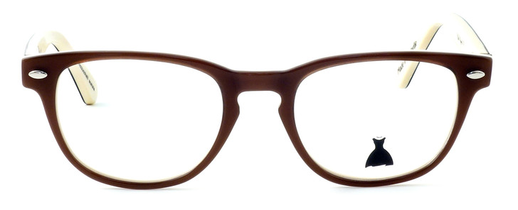 Madison Montgomery Designer Eyeglasses Made in the USA M028-01 in Red Sable Over Cream :: Rx Single Vision