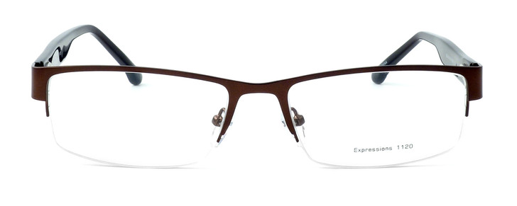 Calabria Expressions Designer Eyeglasses 1020 in Brown :: Rx Single Vision