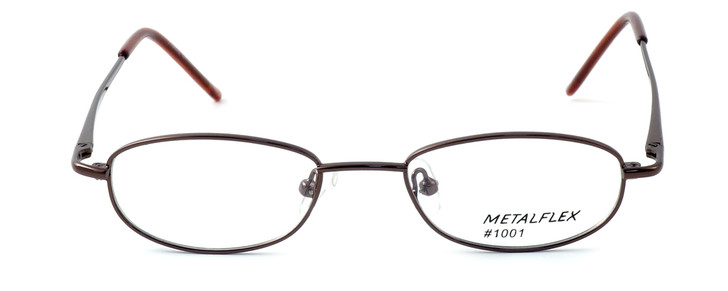 Calabria Kids Fit MetalFlex Designer Eyeglasses 1001 in Brown :: Rx Single Vision