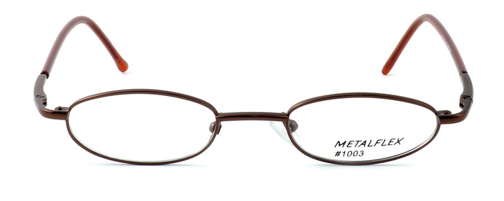 Calabria MetalFlex Designer Eyeglasses 1003 in Brown :: Rx Single Vision