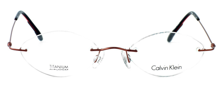 Calvin Klein Designer Eyeglasses 546 in Red :: Rx Single Vision