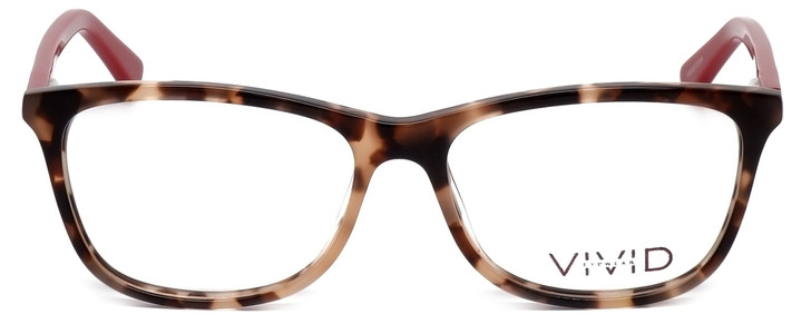 Calabria Viv 848 Designer Eyeglasses in Demi-Red :: Rx Single Vision