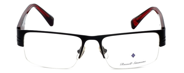 Argyleculture Designer Eyeglasses Rollins in Black-Red :: Rx Single Vision