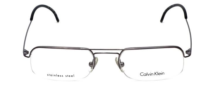 Calvin Klein CK381 Designer Eyeglasses in Gunmetal :: Rx Single Vision