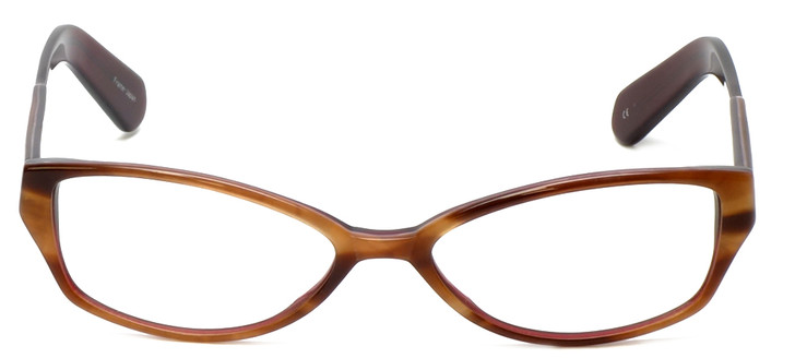 Paul Smith Designer Eyeglasses PS297-SYGA in Brown Stripe Burgundy 52mm :: Rx Single Vision