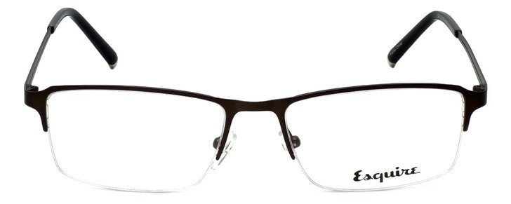 Esquire Semi-Rimless Stainless Steel Eyeglasses EQ1520 in Gun Metal 54mm Rx S.V.