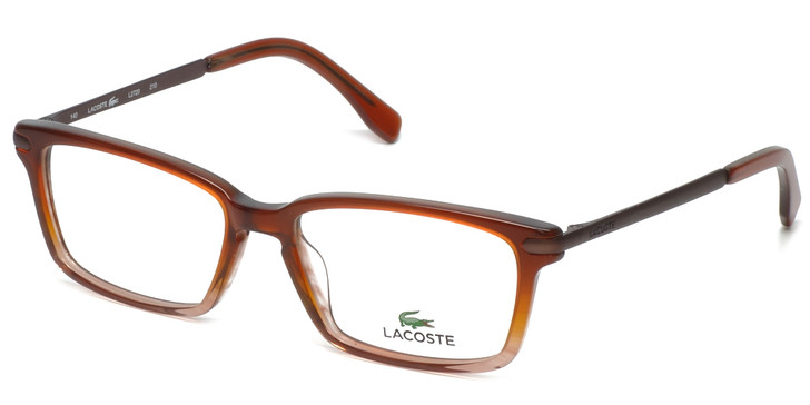 Lacoste Designer Eyeglasses L2720-210 in Brown-Rose 52mm :: Rx Single Vision