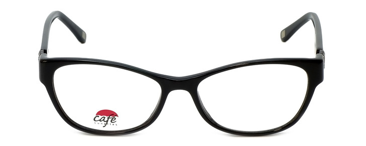 Silver Dollar Designer Eyeglasses Café 3201 in Caviar 53mm :: Rx Single Vision