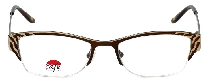 Silver Dollar Designer Eyeglasses Café 3210 in Cinnamon 49mm :: Rx Single Vision