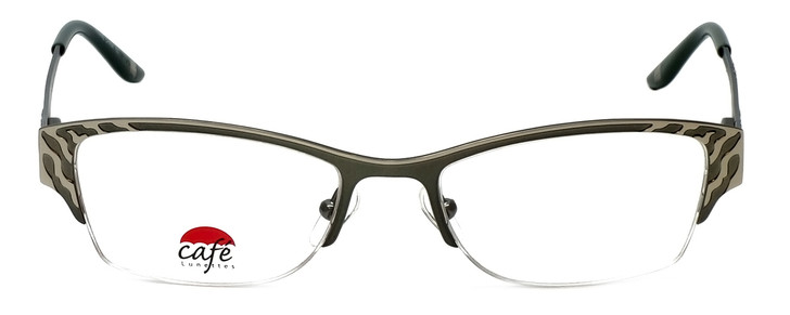 Silver Dollar Designer Eyeglasses Café 3210 in Moss 49mm :: Rx Single Vision