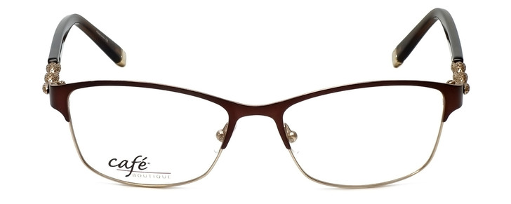 Silver Dollar Designer Eyeglasses CB1013 in Chocolate 52mm :: Rx Single Vision