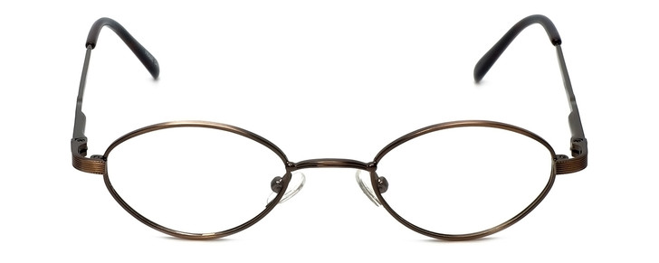 Flex Collection Designer Eyeglasses FL-66 in Ant-Brown 44mm :: Rx Single Vision