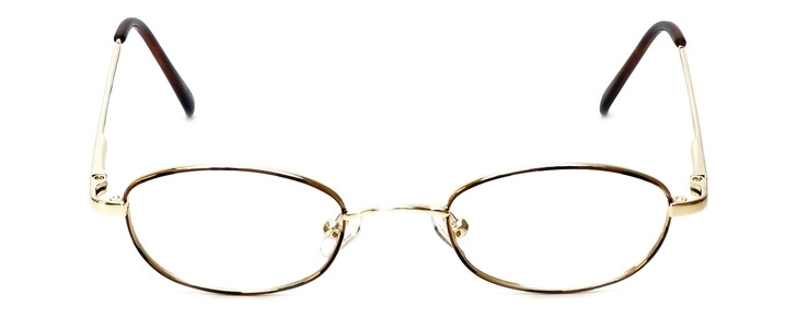 Flex Collection Designer Eyeglasses FL-91 in Gold-Demi-Brown 42mm :: Rx Single Vision