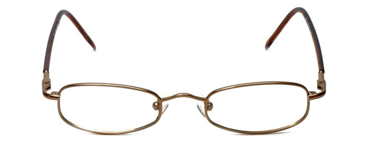 FlexPlus Collection Designer Eyeglasses Model 93 in Brown-Satin 44mm :: Rx Single Vision