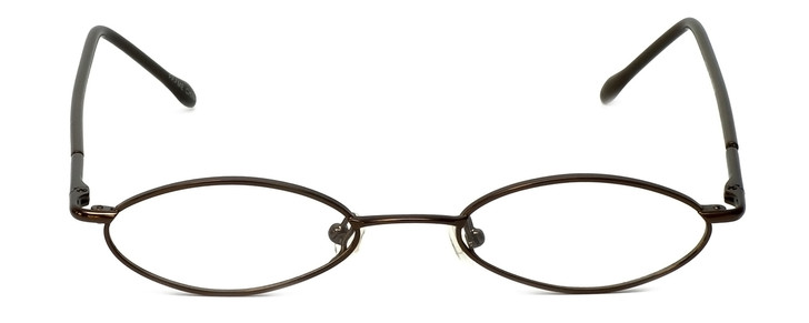 FlexPlus Collection Designer Eyeglasses Model 101 in Shiny-Brown 45mm :: Rx Single Vision