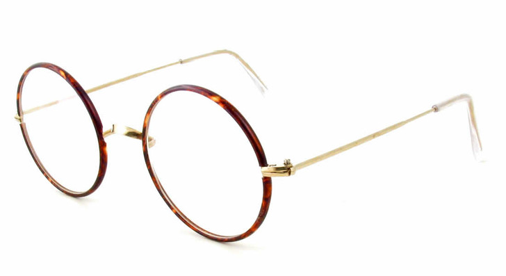 Berkshire Chase Eyeglasses Warwick 14KT Gold & Tokyo Tortoise 44 mm :: Progressive