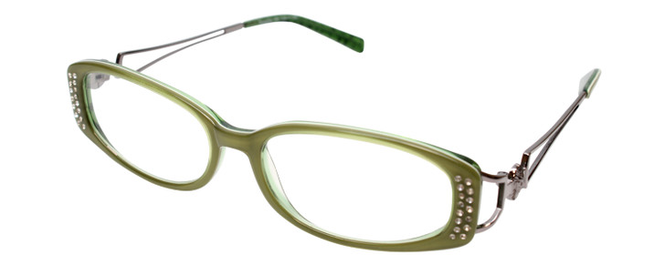 Calabria Designer Eyeglasses Dazzle VII Green :: Progressive