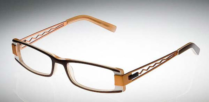 Calabria Designer Eyeglasses 809 Brown :: Progressive